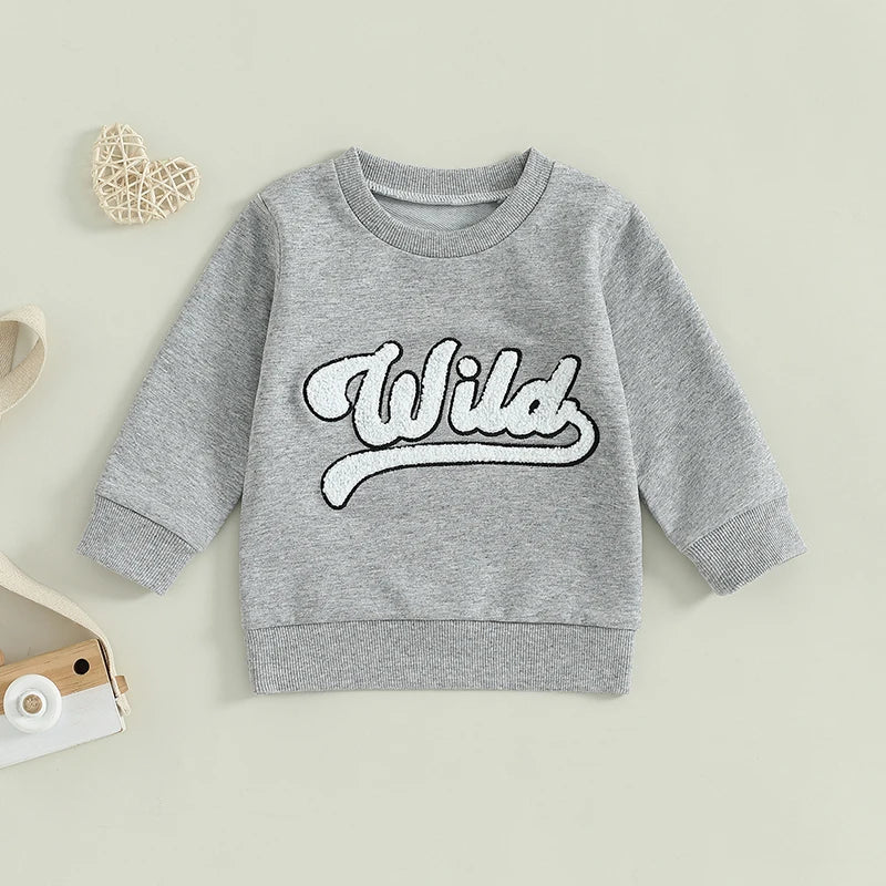 Boys Wild Embroidered Sweatshirt