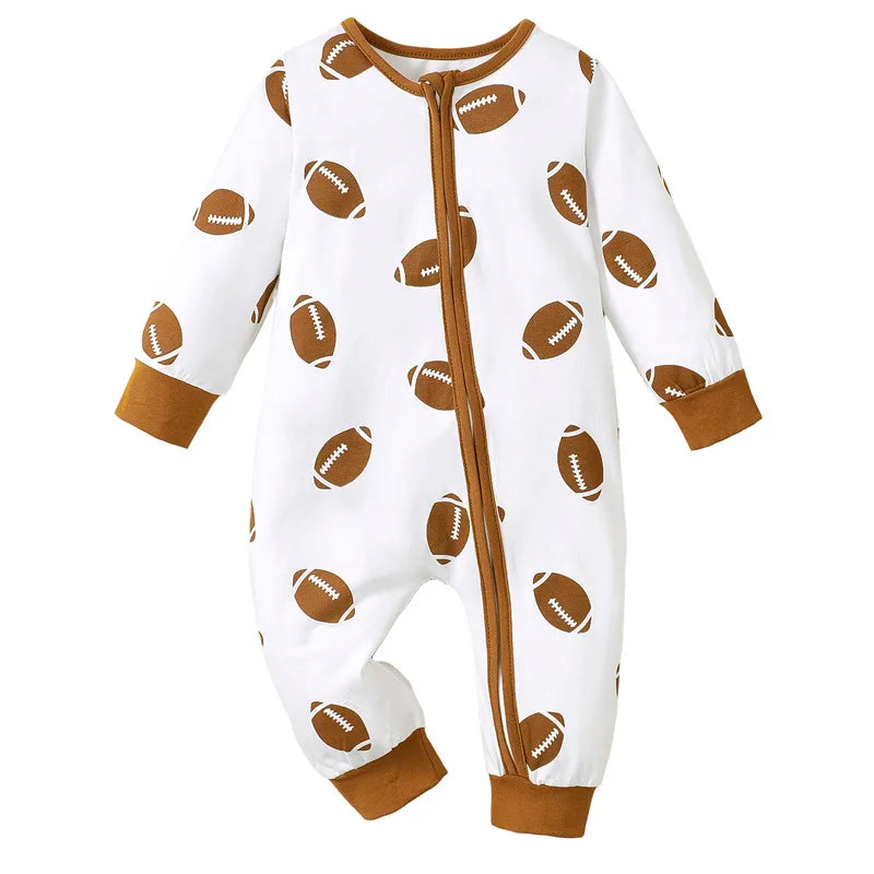 Football Zip Pajamas, Unisex