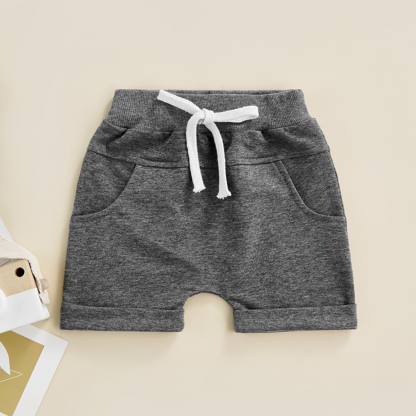 Boys Drawstring Pocket Shorts