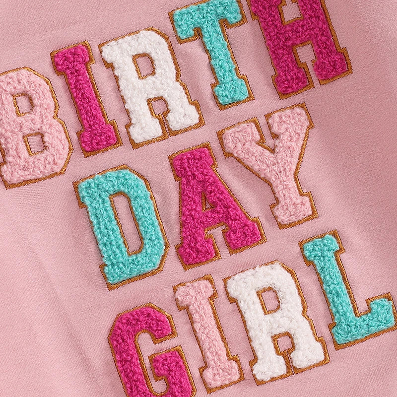Birthday Girl Embroidered Sweatshirt