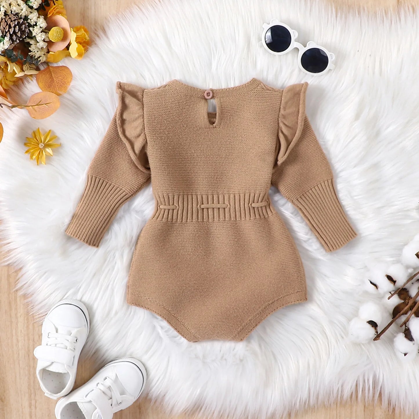 Girls Knitted Long Sleeve Bubble