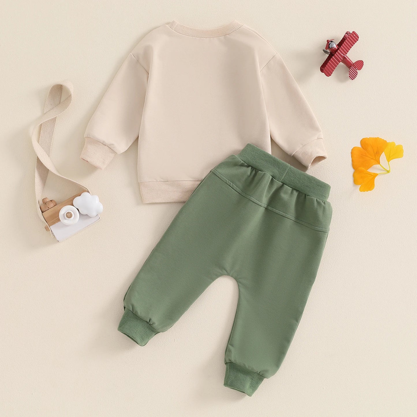 Boys Dirt Never Hurt Tractor Sweatshirt Pant Set
