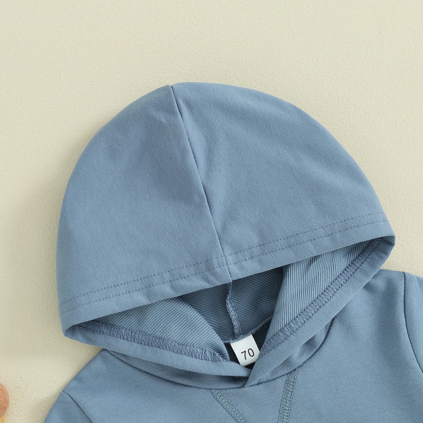 Solid Color Short Sleeve Hoodie Short Set, Unisex