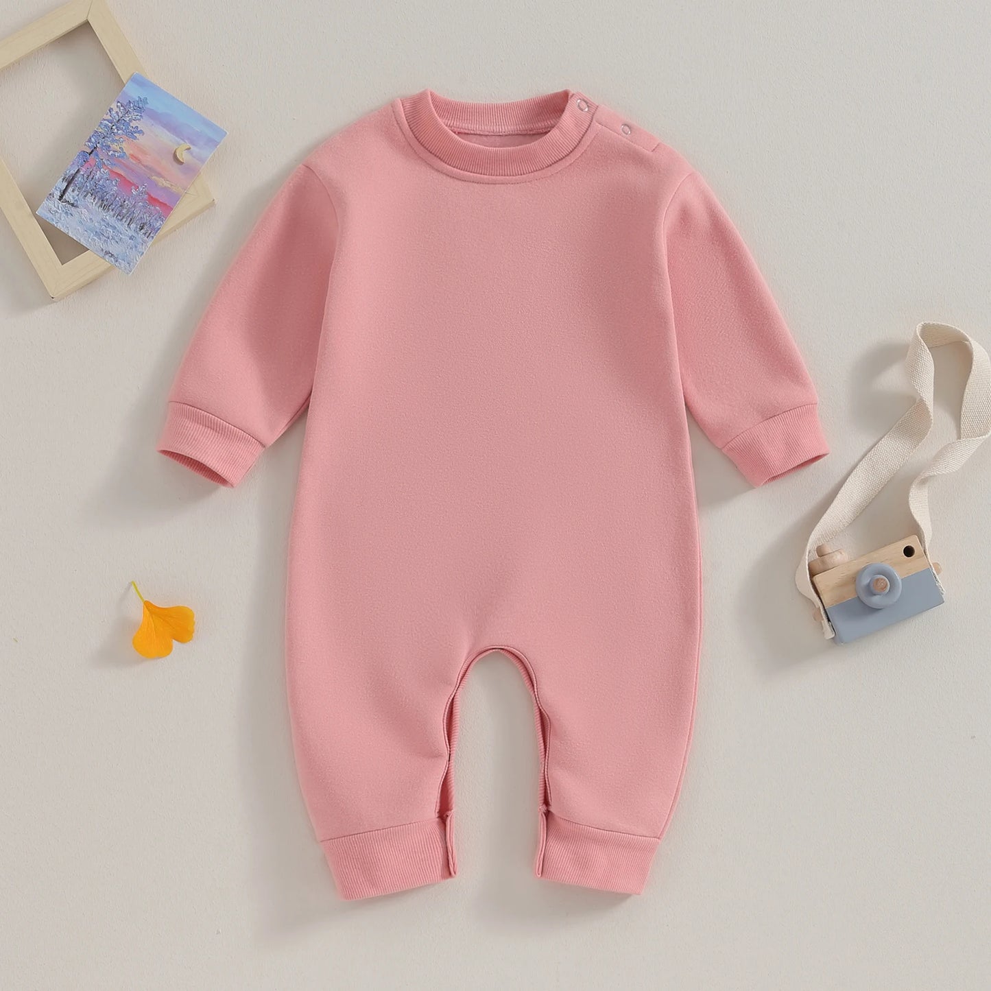 Warm Fleece Romper Pajamas, Unisex