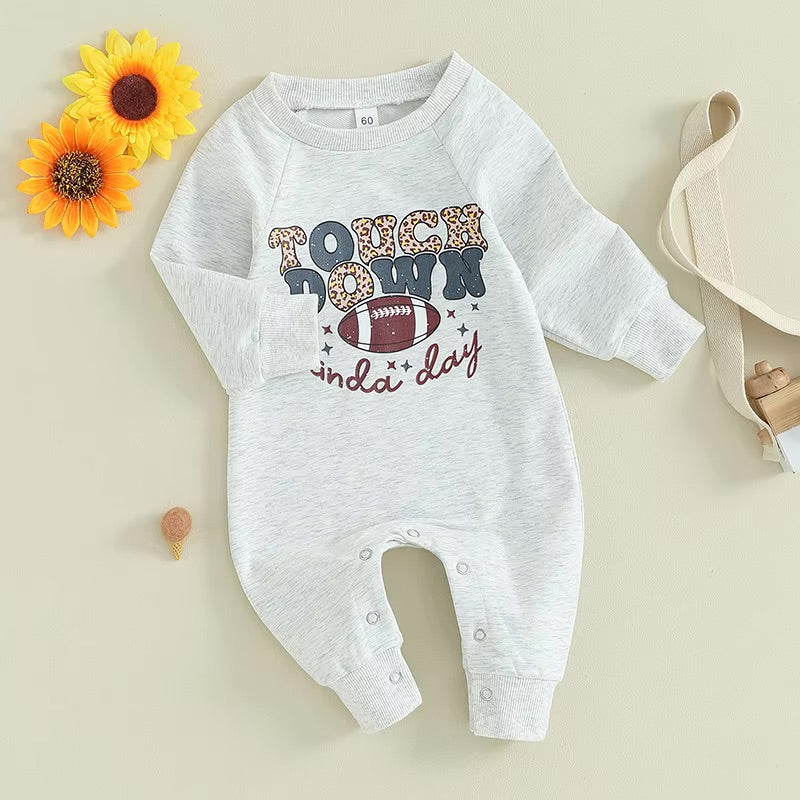Girls Touchdown Kinda Day Romper Jumpsuit