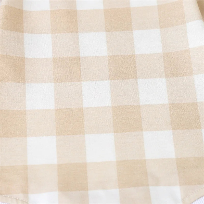 Long Sleeve Plaid Pocket Bubble, Unisex
