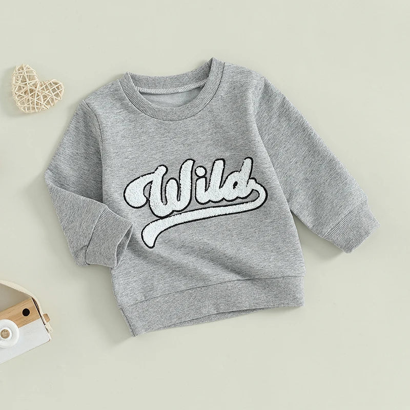 Boys Wild Embroidered Sweatshirt