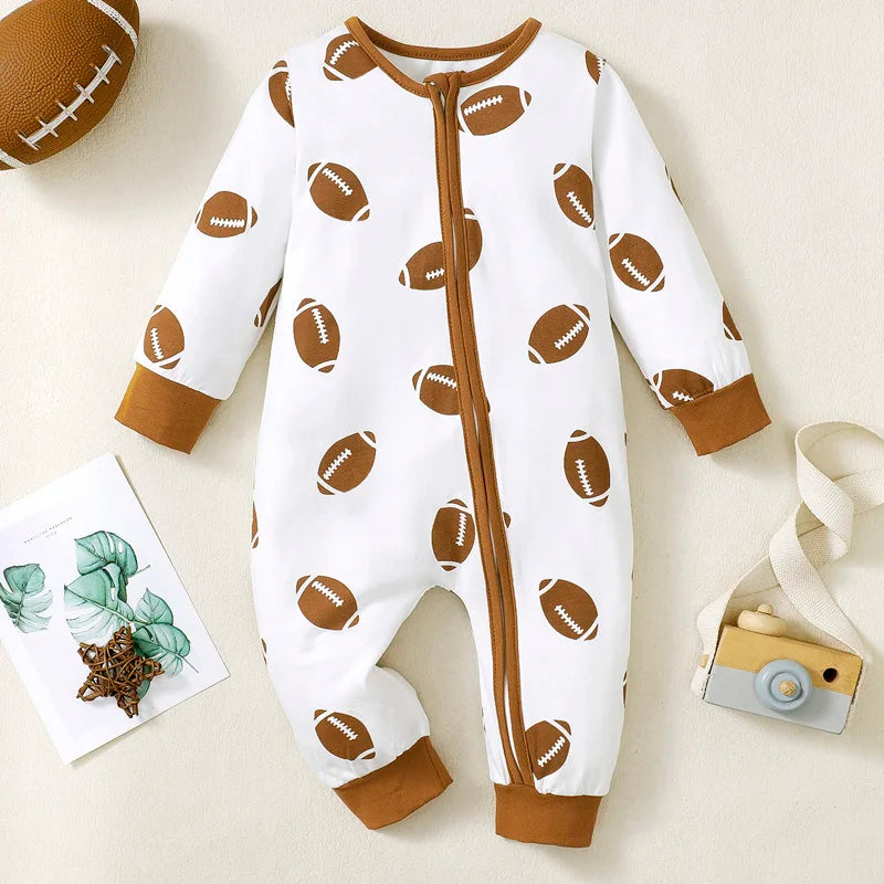 Football Zip Pajamas, Unisex