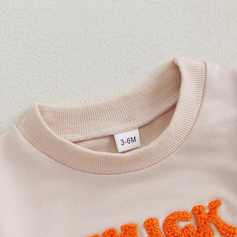 Thick Thighs Fall Vibes Pumpkin Embroidered Bubble, Unisex