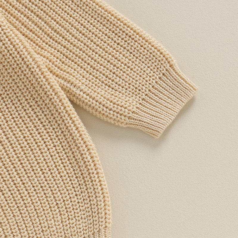 Boys Embroidered Little Brother Script Knit Sweater