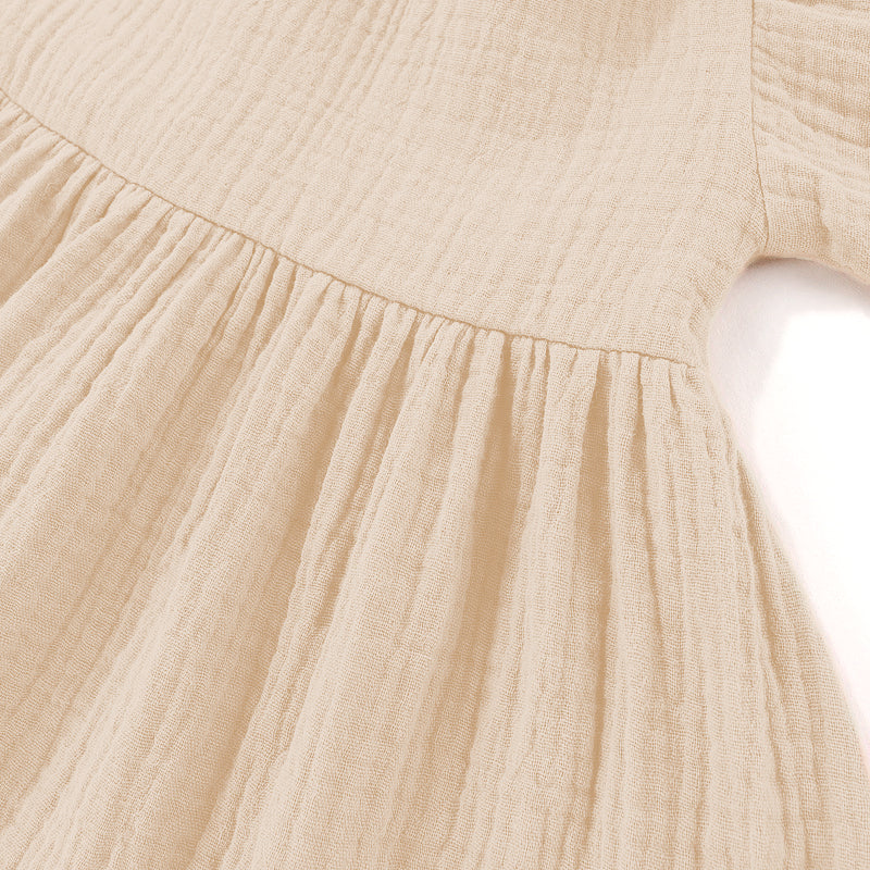 Girls Knee-Length Ruffle Dress