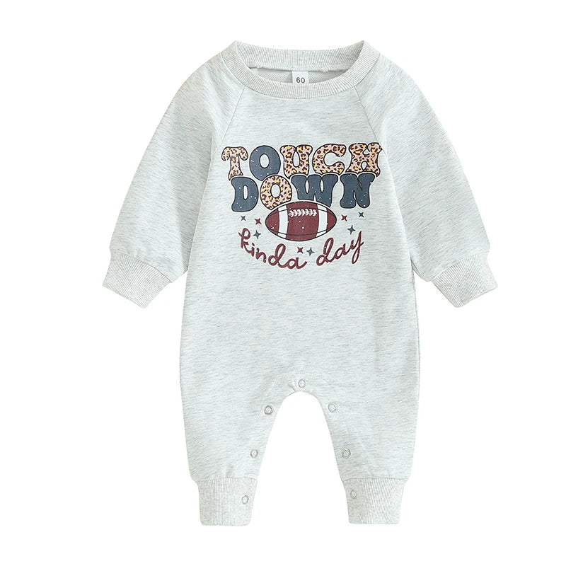 Girls Touchdown Kinda Day Romper Jumpsuit