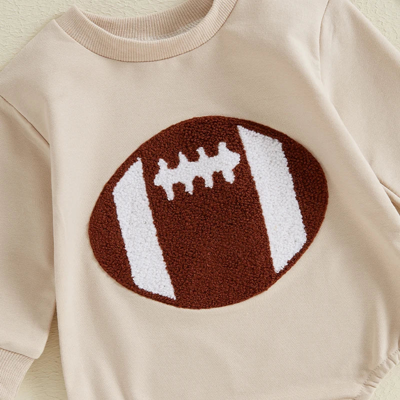 Football Bubble Romper, Long Sleeve, Unisex