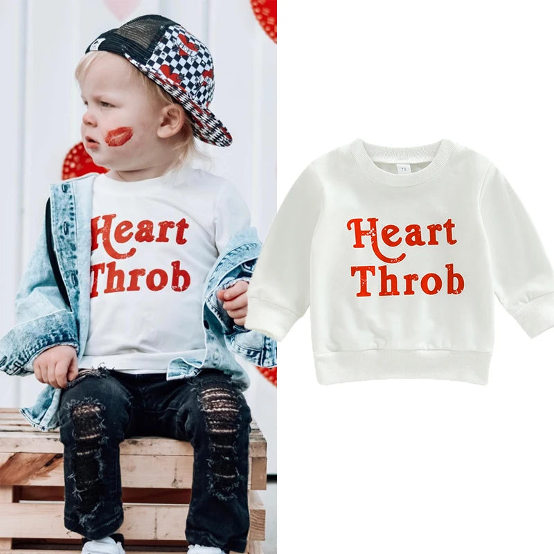 Boys Heart Throb Vintage Print Sweatshirt