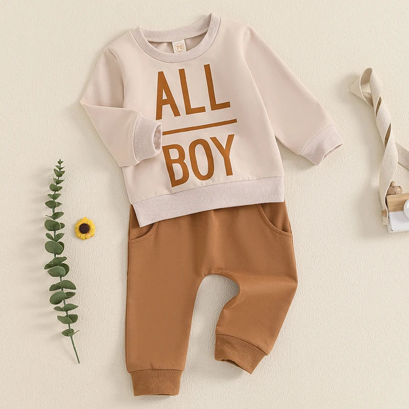 All Boy Sweatshirt & Pant Set