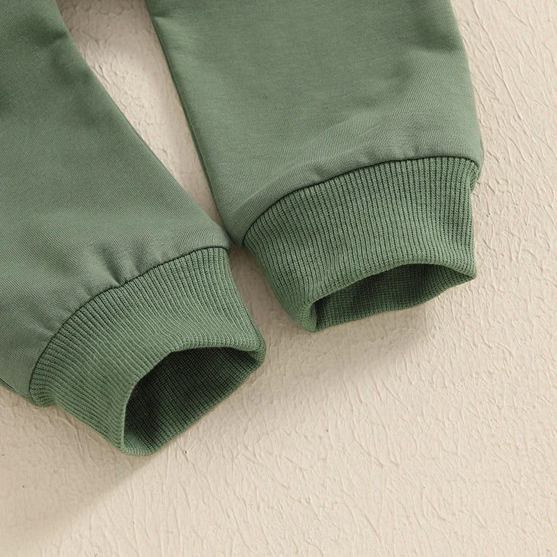 Boys Embroidered Daddy's Hunting Buddy Sweatshirt Pant Set