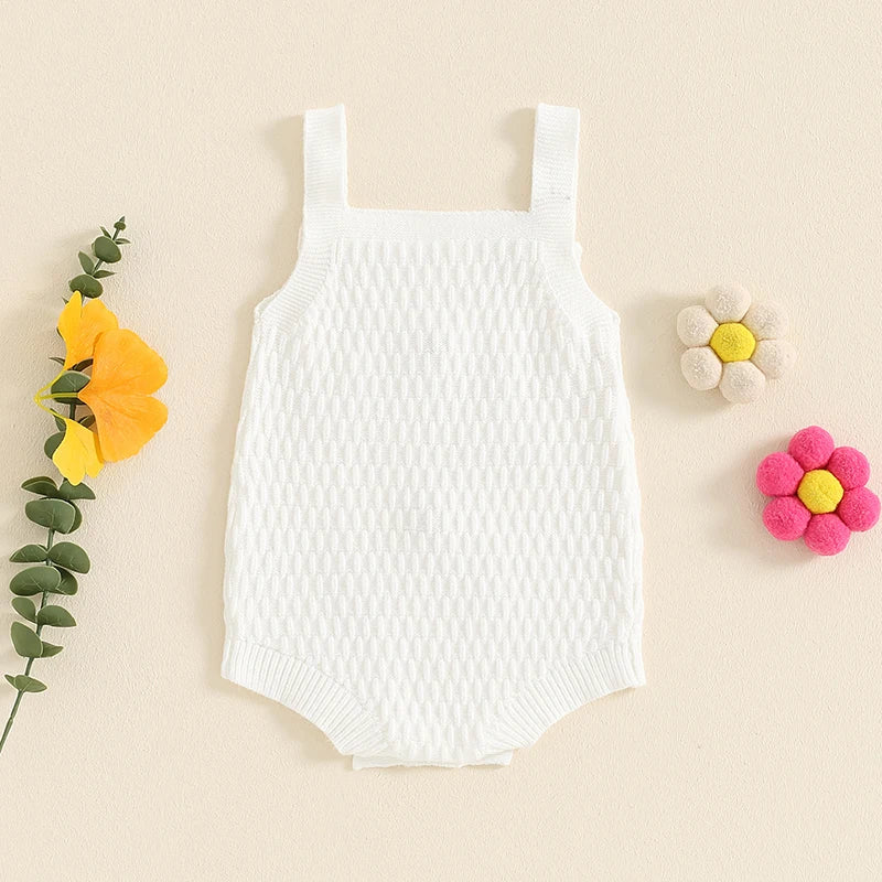 Girls Knit Embroidered Lil Sis Onesie