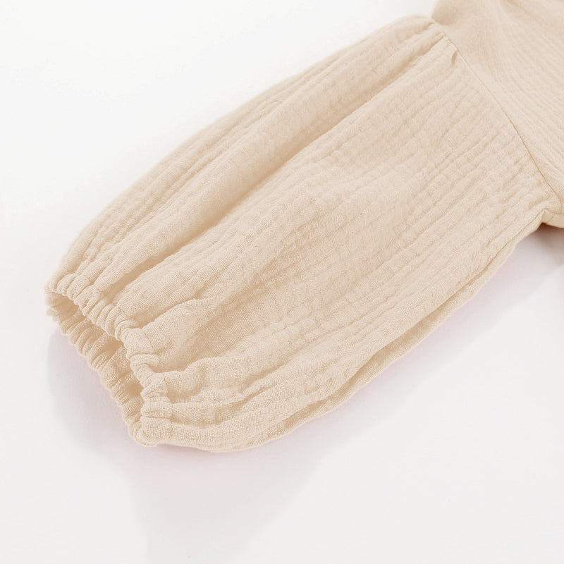 Girls Knee-Length Ruffle Dress