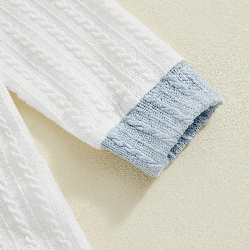 Boys Detail Knit Pocket Shirt Pant Set