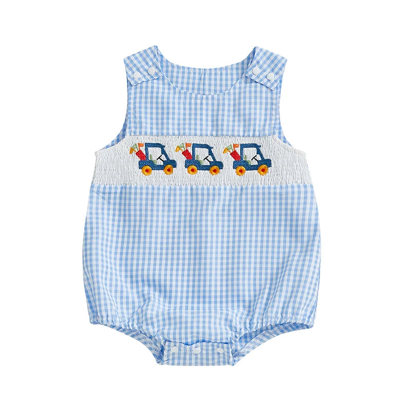 Smocked Golf Cart Bubble, Unisex