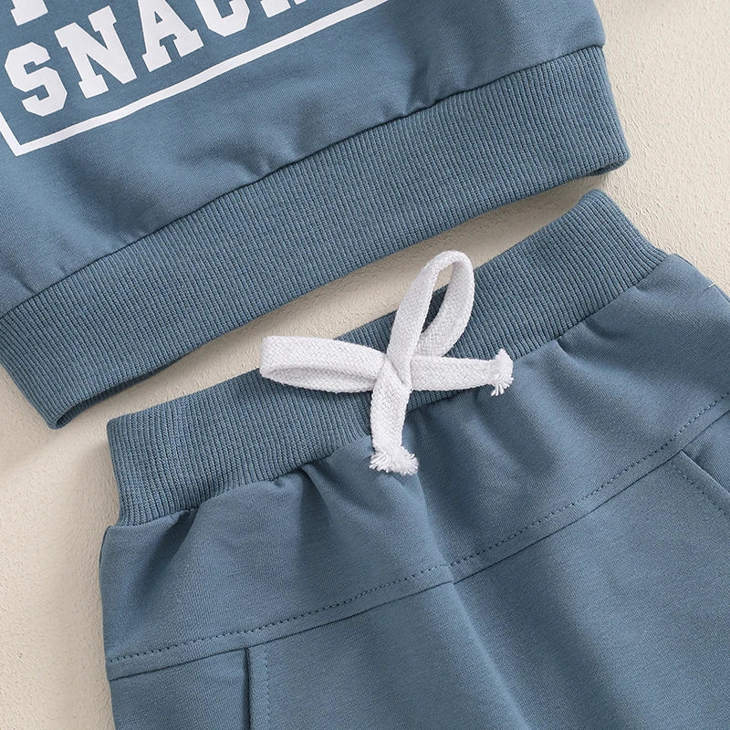 Boys Steal Your Snacks Sweatshirt Pant Set