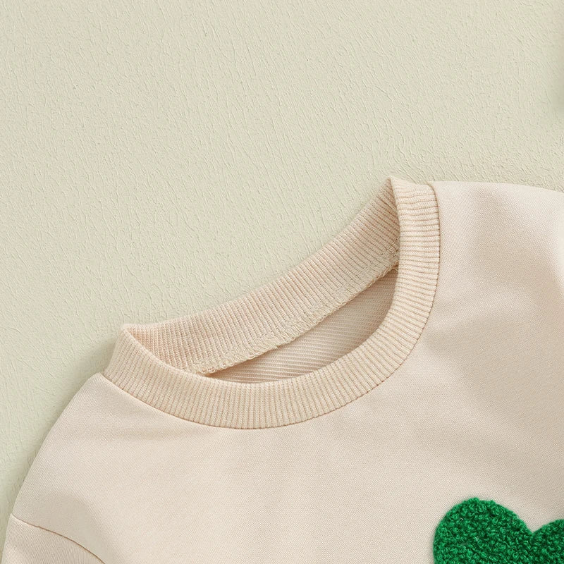 Four Leaf Clover Sweatshirt Bubble, Unisex
