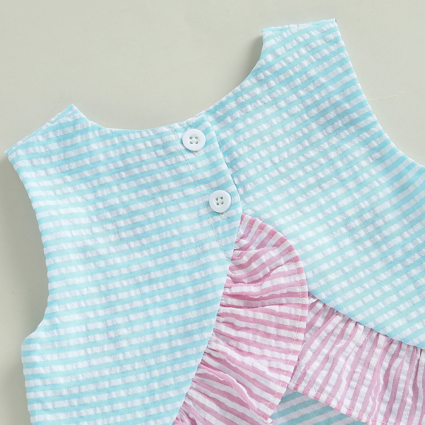 Girls Seersucker Golf Top and Ruffle Bloomers Set