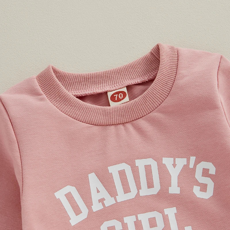 Girls Daddy's Girl Print Sweatshirt