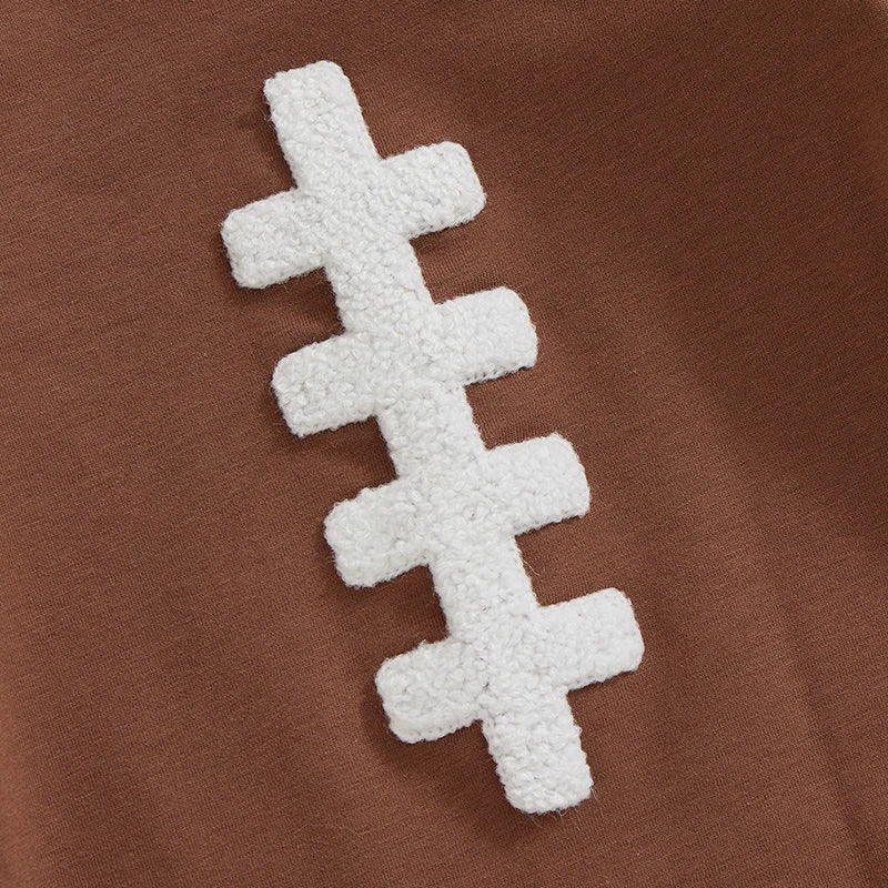 Boys Football Laces Quarterback Romper