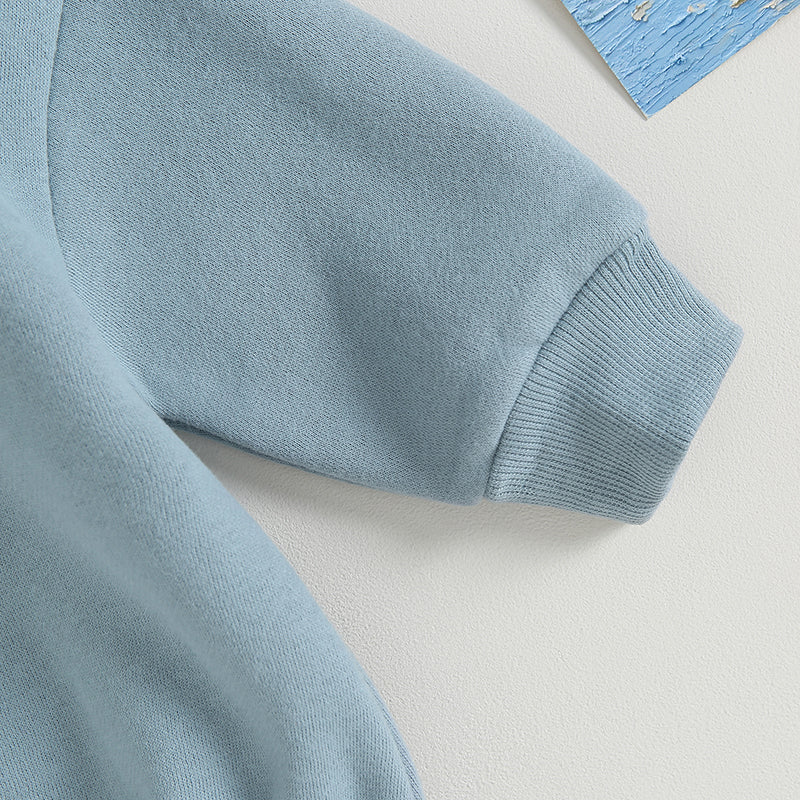 Boys Warm Embroidered Little Dude Bubble