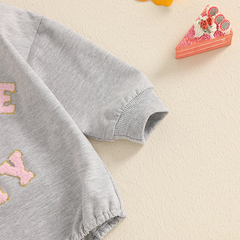 Girls Embroidered Ribbon Game Day Bubble