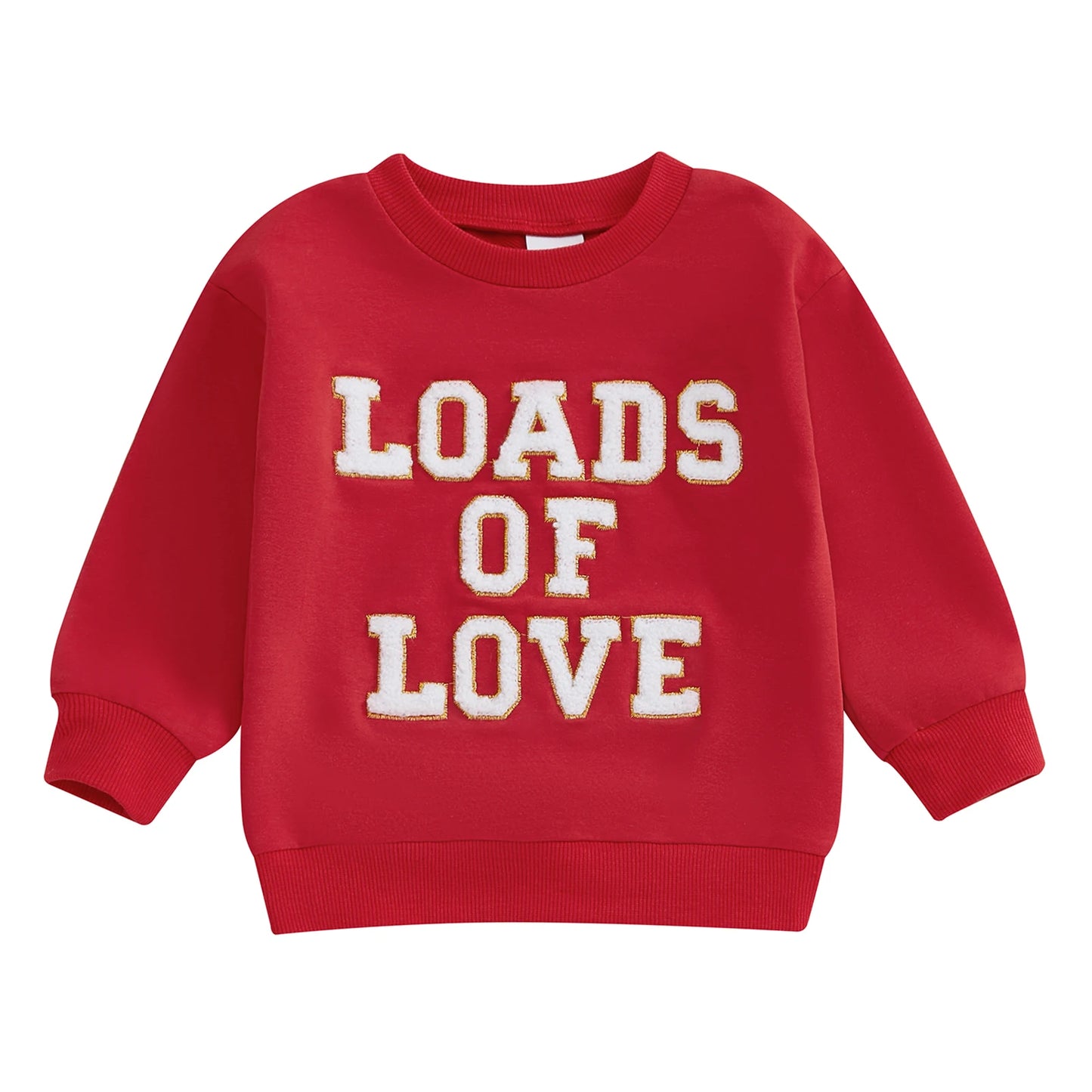 Boys Embroidered "I Dig You" or "Loads of Love" Sweatshirt
