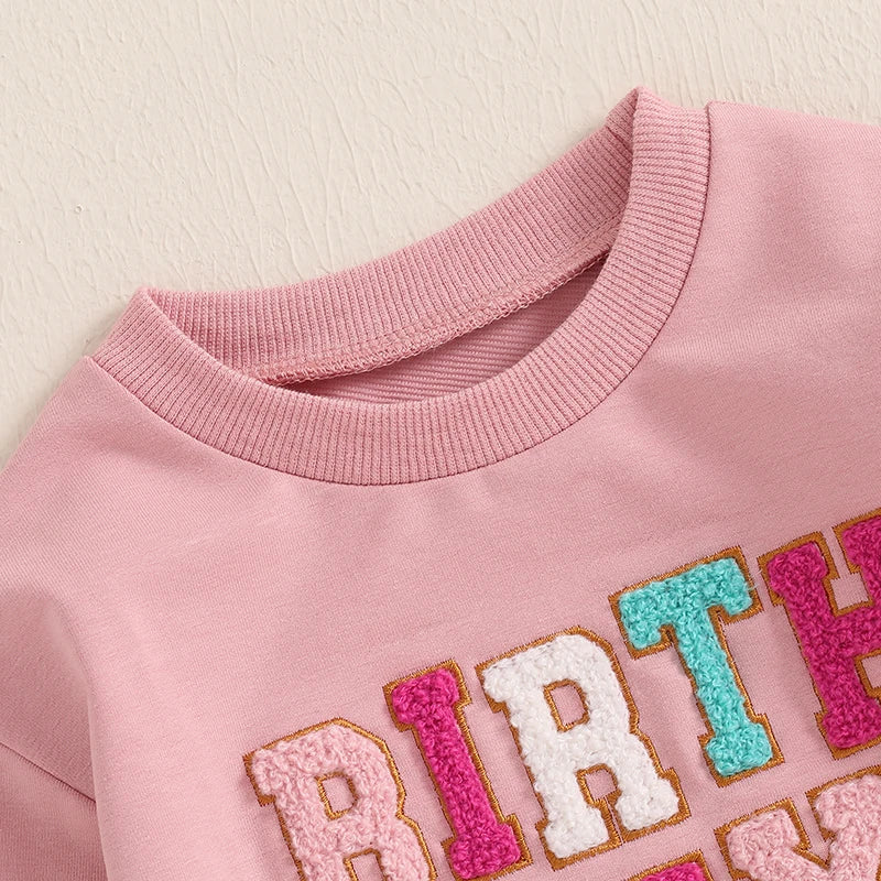 Birthday Girl Embroidered Sweatshirt