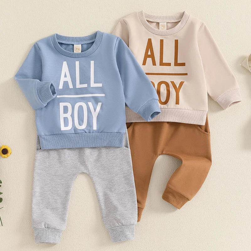 All Boy Sweatshirt & Pant Set