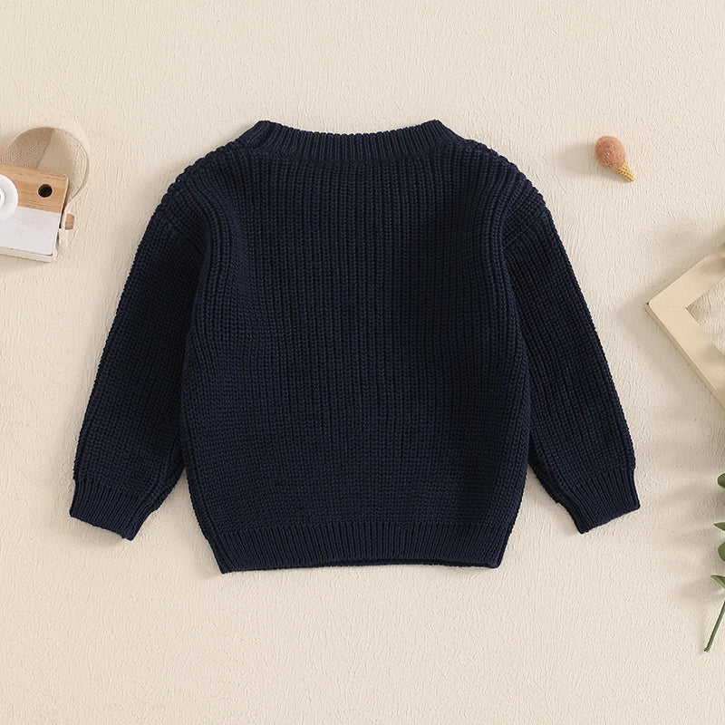 Baby Bro Embroidered Knit Sweater