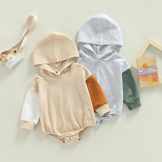 Boys Color Block Bubble Hoodie