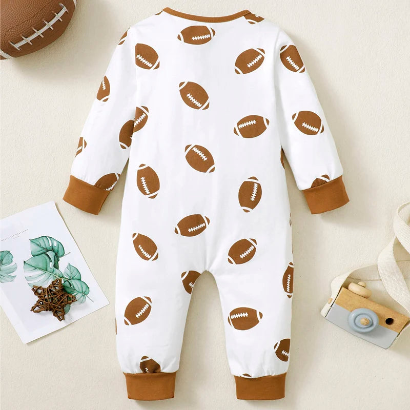 Football Zip Pajamas, Unisex