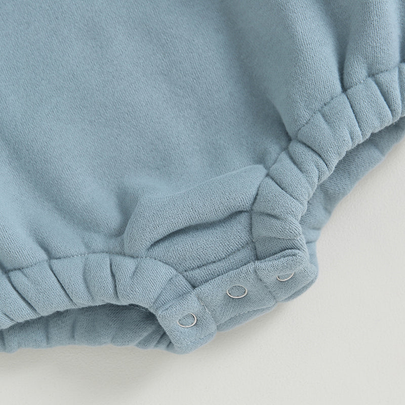 Boys Warm Embroidered Little Dude Bubble