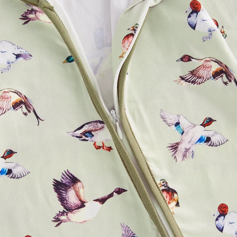 Boys Fall Duck Zip Pajamas