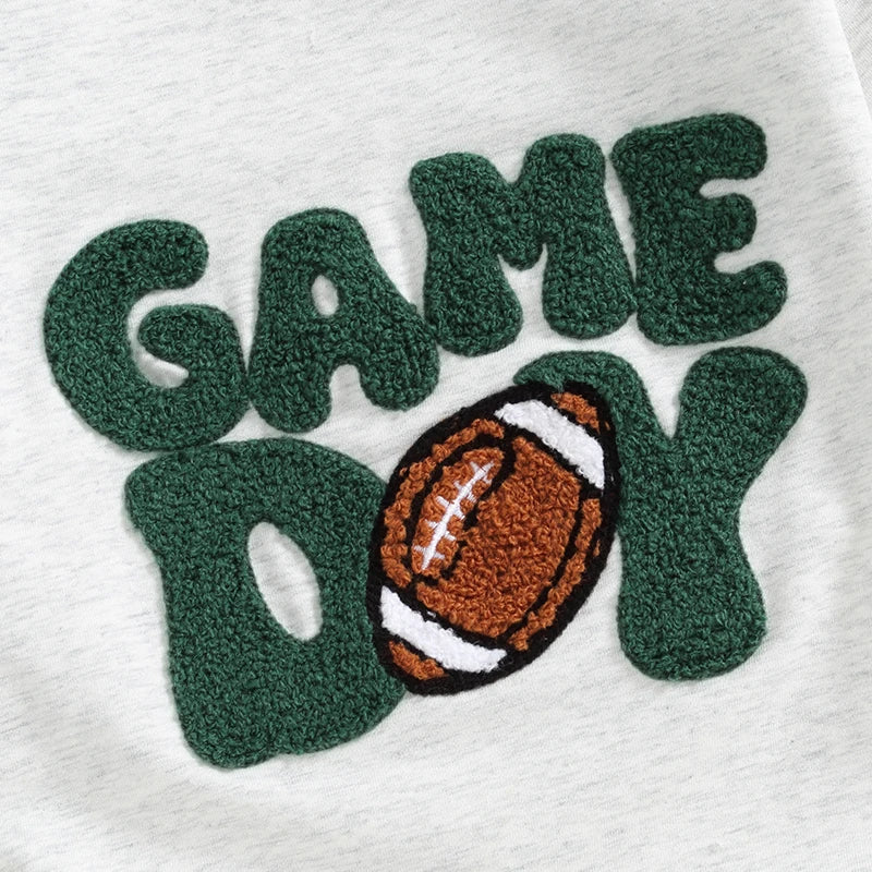 Gameday Embroidered Football Sweatshirt Bubble, Unisex
