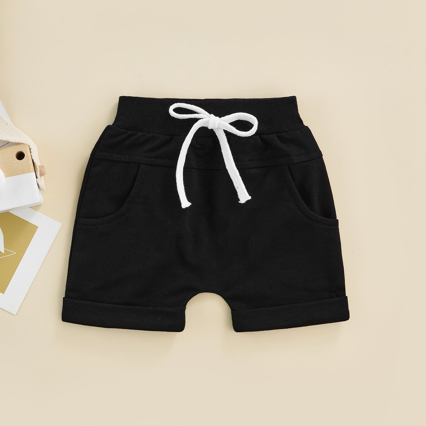 Boys Drawstring Pocket Shorts