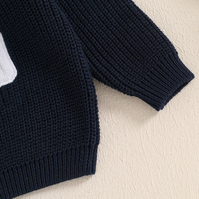 Baby Bro Embroidered Knit Sweater