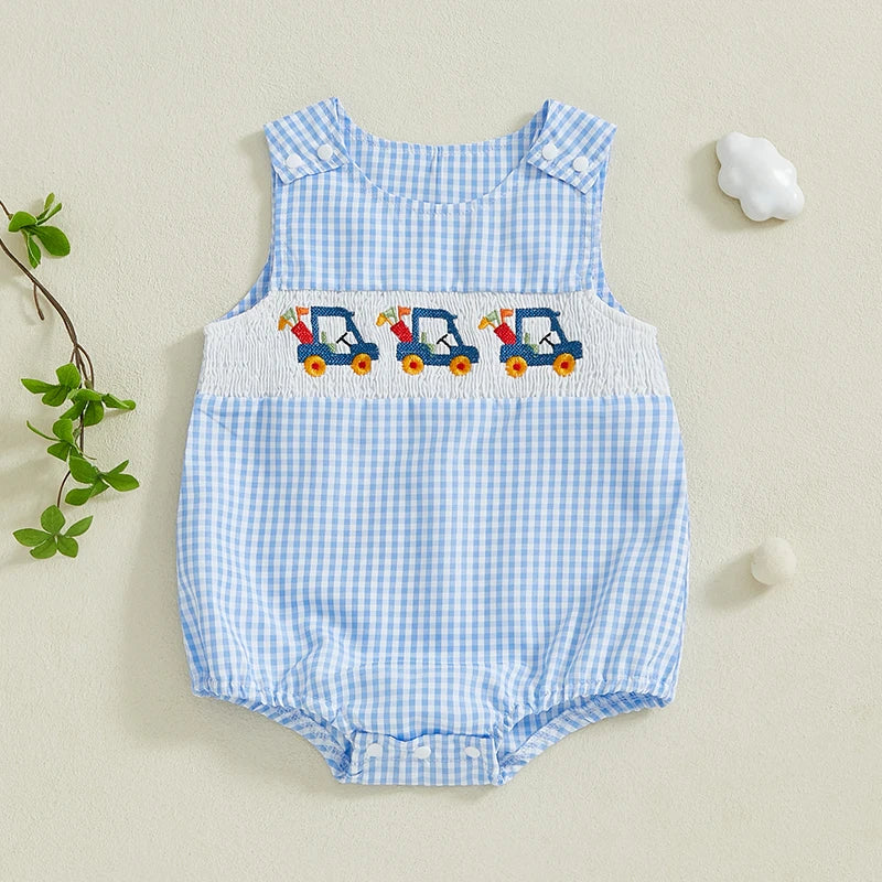 Smocked Golf Cart Bubble, Unisex