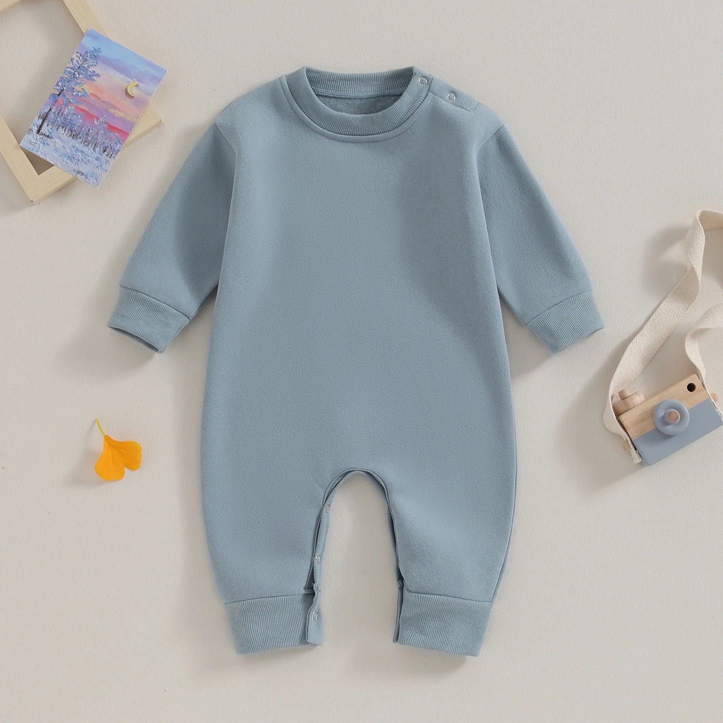 Warm Fleece Romper Pajamas, Unisex