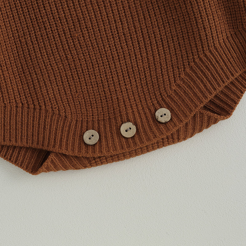 Girls Sis Knit Sweater Button Onesie