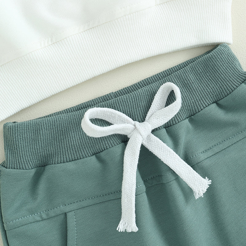 Boys Mama's Boy Embroidered Top Pant Set