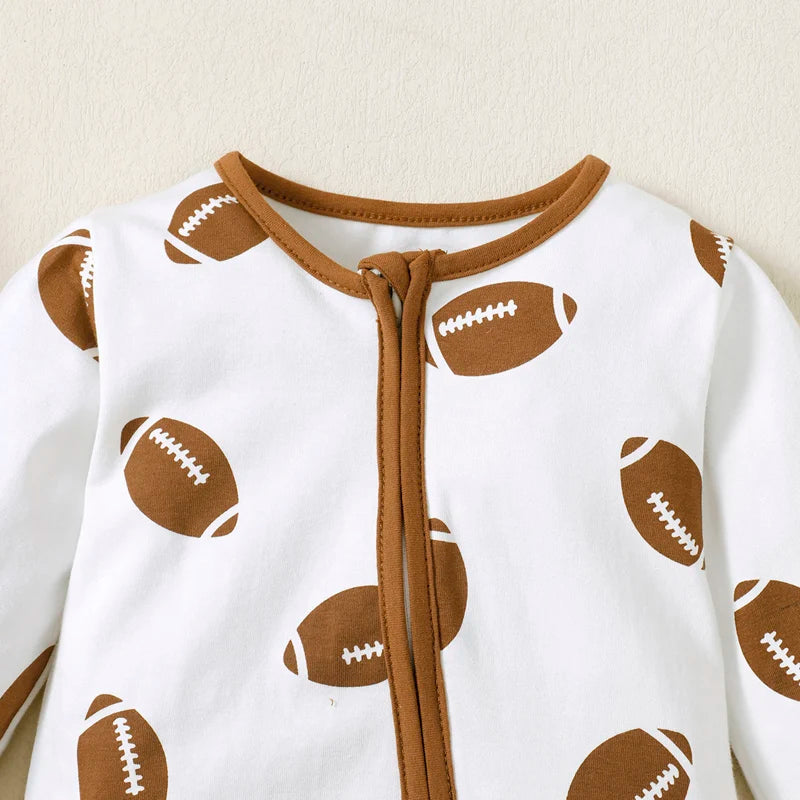 Football Zip Pajamas, Unisex