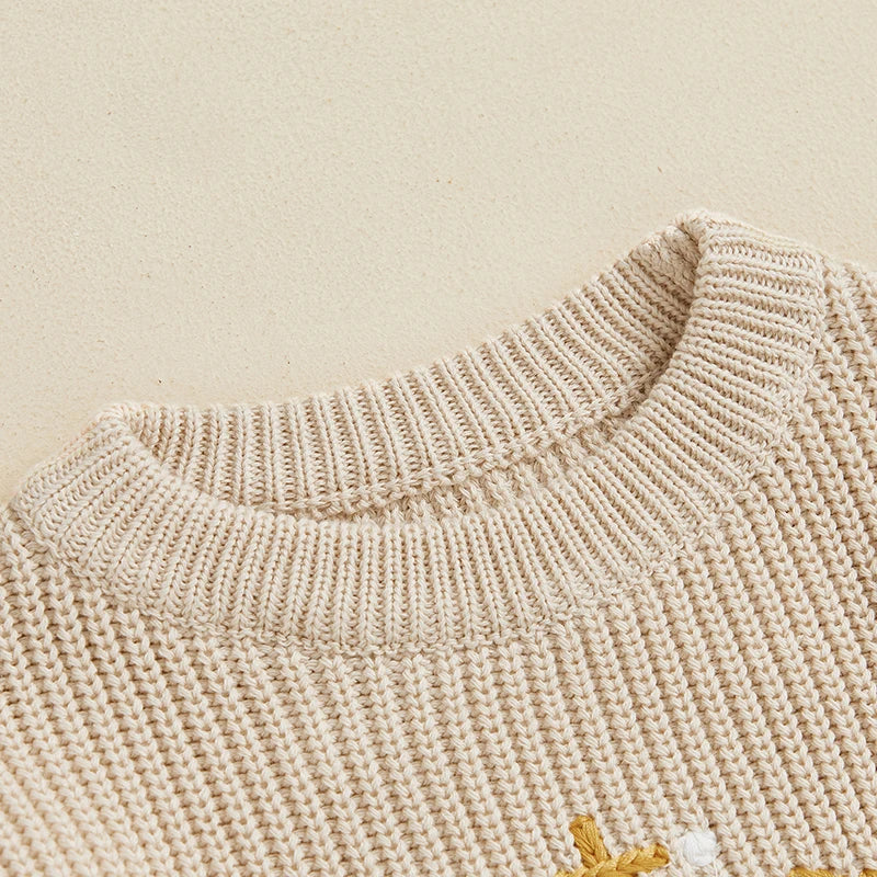 Lil Tiger Embroidered Football Knit Sweater, Unisex