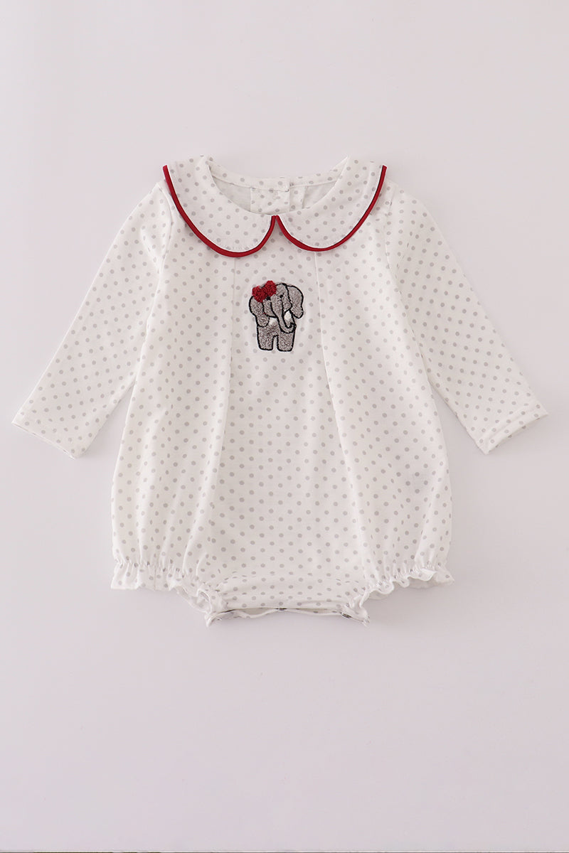 Girls Alabama Elephant Polka Dot Bubble