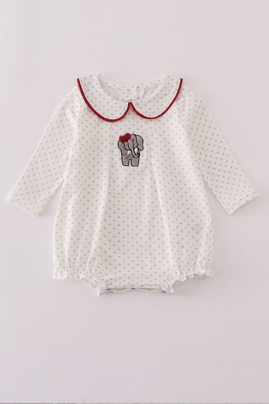 Girls Alabama Elephant Polka Dot Bubble